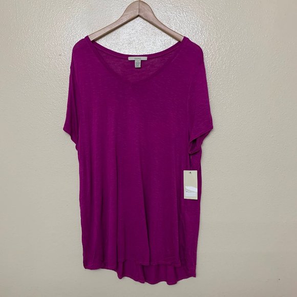 3/$30 Tops - 3/$30 Sejour Plus Tee Slub V Neck Short Sleeve